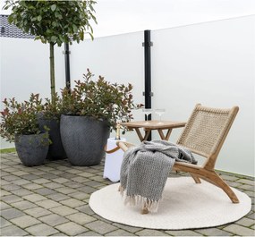 Fotoliu Derby din polyrattan cu picioare din tec natural