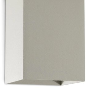 Aplica perete aluminiu gri, 1xGU10, LUNE square