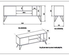 Mistico TV masă Walnut