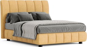 Pat tapițat Sophie cu saltea, 120/140/160/180 cm - 180x200