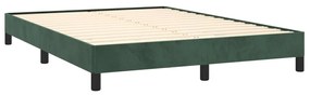 Cadru de pat, verde inchis, 140x200 cm, catifea Verde inchis, 25 cm, 140 x 200 cm