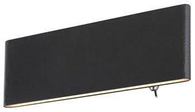 Aplica LED cu iluminat ambiental sus/jos SIEGFRIED negru 8W