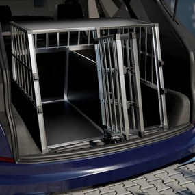 Juskys Lada din aluminiu pentru caini XL