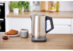 Fierbator electric Ninja KT201EU, 3000W, 1.7L, Fierbere rapida, Mentine temperatura, Setari inteligente, Iluminare, Inox