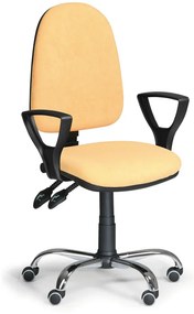 Scaun de lucru Torino SY cu cotiere, galben