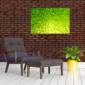 Tabloul cuburilor galbenverzui (90x60 cm)