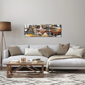 Tablou - Abstract (cu ceas) (90x30 cm)