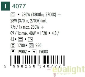 Lampadar modern, Lampa de podea, Gamma 4077 RX