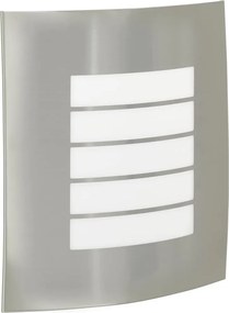 vidaXL Lumină de perete pentru exterior Argintiu 23.5 x 9 x 26 cm