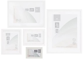 Ramă foto albă cu picior de susținere, de agățat 12,5x17,5 cm Sencillo – Casa Selección