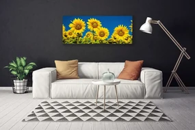 Tablou pe panza canvas Floarea soarelui Floral Galben Verde