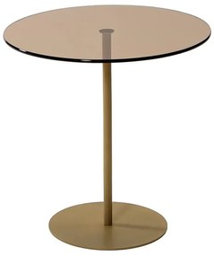 Măsuță laterală CHILL 50x50 cm auriu/bronz