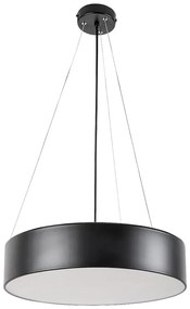 Lustra suspendata design modern circular Renata negru
