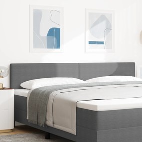 vidaXL Tăblie pat cu LED model simplu, gri deschis, 100 cm, raiat