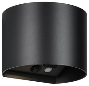 Corp de iluminat pentru exterior LED de perete cu senzor de mișcare cu USB (înălțime 10 cm) Genie – Reality