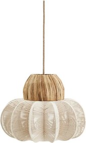 Lustră suspendată din frângie de bumbac împletită manual, D44×H33 cm, „Kashi"