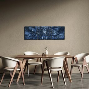 Tablou - Baroc întunecat (cu ceas) (90x30 cm)
