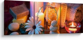 Tablou - Momentul odihnii (cu ceas) (90x30 cm)
