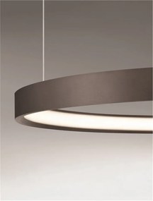 Lustra LED circulara PERRINE 60cm, maro