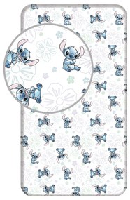 Disney Lilo și Stitch Ohana White cearșaf cu elastic 90x200 cm