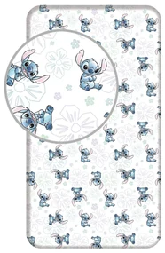 Disney Lilo și Stitch Ohana White cearșaf cu elastic 90x200 cm