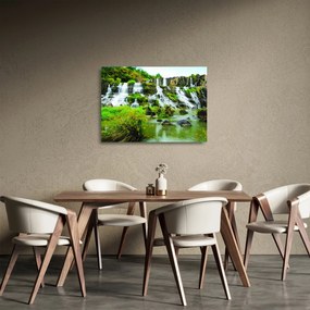 Tablou pe sticlă - cascade (70x50 cm)