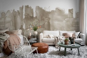 Fototapet, Watercolor City, Beige, Rebel Walls