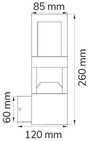 Aplică LED de exterior SIERRA LED/10W/230V IP54 Wofi 12244