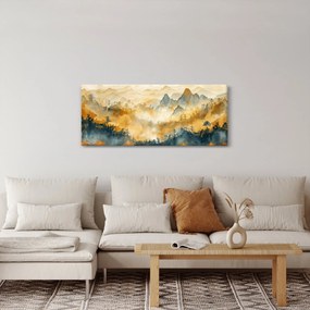 Tablou - Munți, acuarelă (120x50 cm)