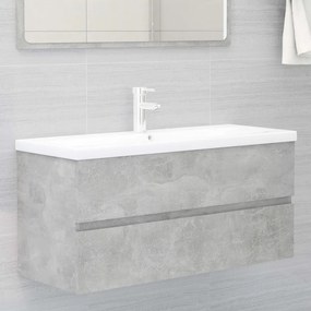 vidaXL Dulap de chiuvetă, gri beton, 100x38,5x45 cm, PAL