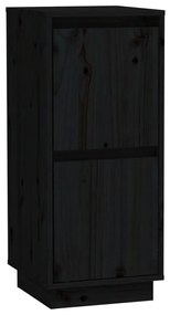 813388 vidaXL Servantă, negru, 31,5x34x75 cm, lemn masiv de pin