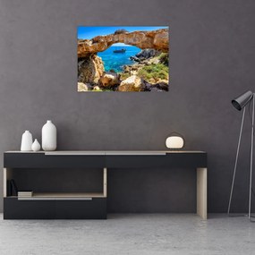 Tablou pe sticlă - Capul Greco (70x50 cm)