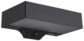 Aplica solara cu senzor de miscare, protectie IP44, Monay Square negru