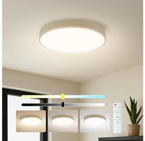 Brilagi - Lampă LED reglabilă pentru piscină, 36W, 230V, 3000-6000K, Ø 30 cm, bej + telecomandă