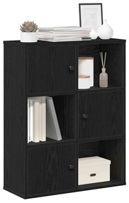 vidaXL Bibliotecă Stejar negru 60x24x76,5 cm Lemn prelucrat