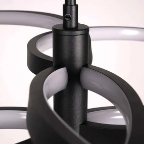 Lustră LED suspendată pe cablu RIBBON LED/37W/230V 4000K neagră