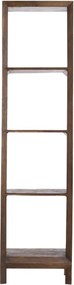 Bibliotecă în culoare naturală din lemn masiv de mango 48x190 cm Sondrio – Light &amp; Living