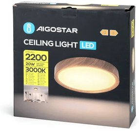 Plafonieră LED Aigostar LED/20W/230V 3000K d. 33,7 cm