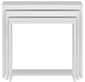 Măsuță Evia White, 3 bucăți