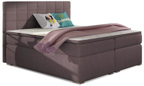 Pat matrimonial Boxspring 160 cm Abbie (roz) (cu saltele). 1027421