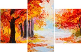 Tablou - Pictura, toamna colorată (90x60 cm)