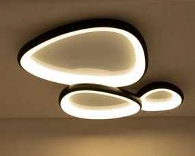 Plafoniera LED CCT cu telecomanda AREA 3 negru