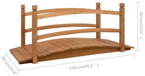 Podet de gradina, 140 x 60 x 60 cm, lemn masiv de brad