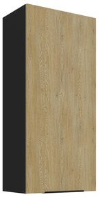 Dulap superior de bucătărie Carminia 50 G-108 1F (stejar cremona + negru). 1128006