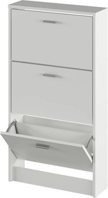 Dulap pantofi, 3 rafturi, alb, MOBI 13