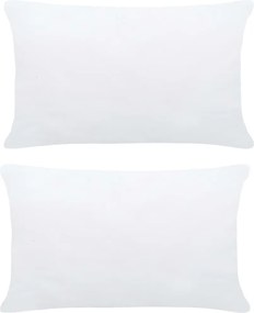 vidaXL Umpluturi de perne, 2 buc., alb, 60 x 40 cm