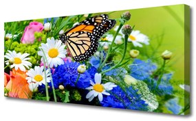 Tablou pe panza canvas Flori Natura Multi