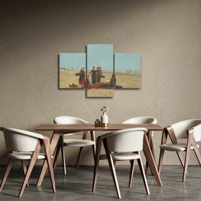 Tablou - Eugène Boudin, Women on the Beach at Berck, reproducere (90x60 cm)