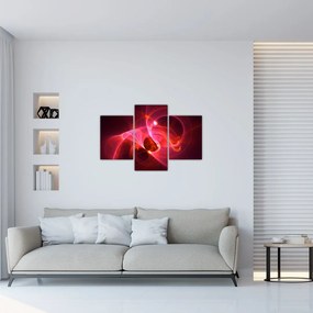 Tabloul modern cu abstacție roz (90x60 cm)