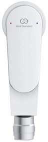 Baterie bideu Ideal Standard Cerafine O argintiu mat cu ventil click-clack inclus BD716SI Argintiu mat